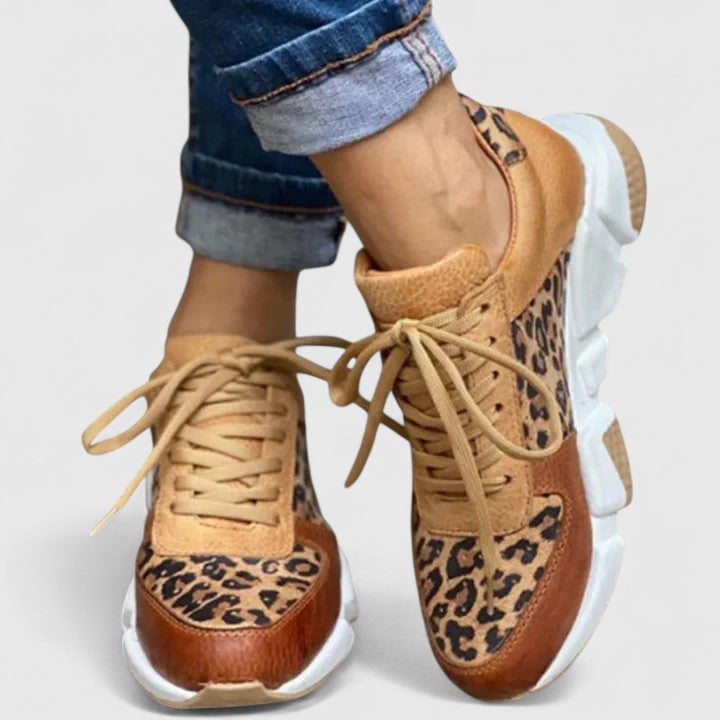Women's Leopard Print Comfort Shoes - Elegant Pain-Free Walking