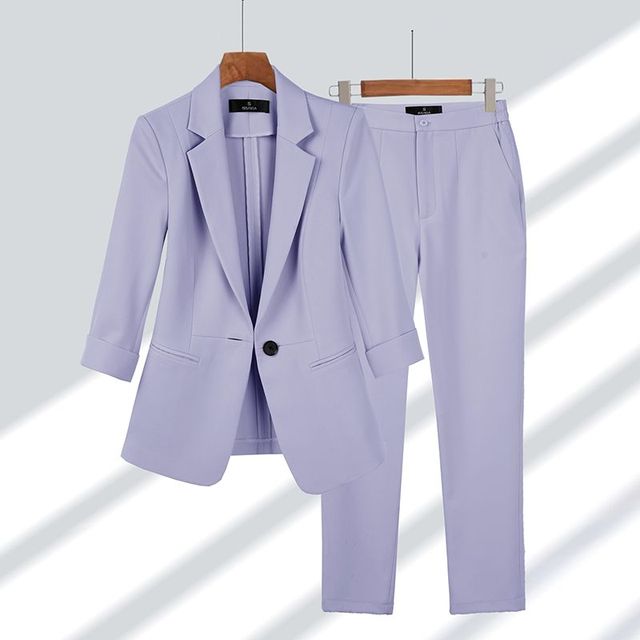 Women's Blazer & Trouser Set - Effortless Office to Evening