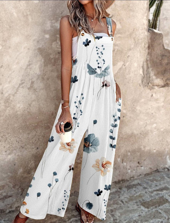 Women's Floral Jumpsuit - Effortless All-Day Style