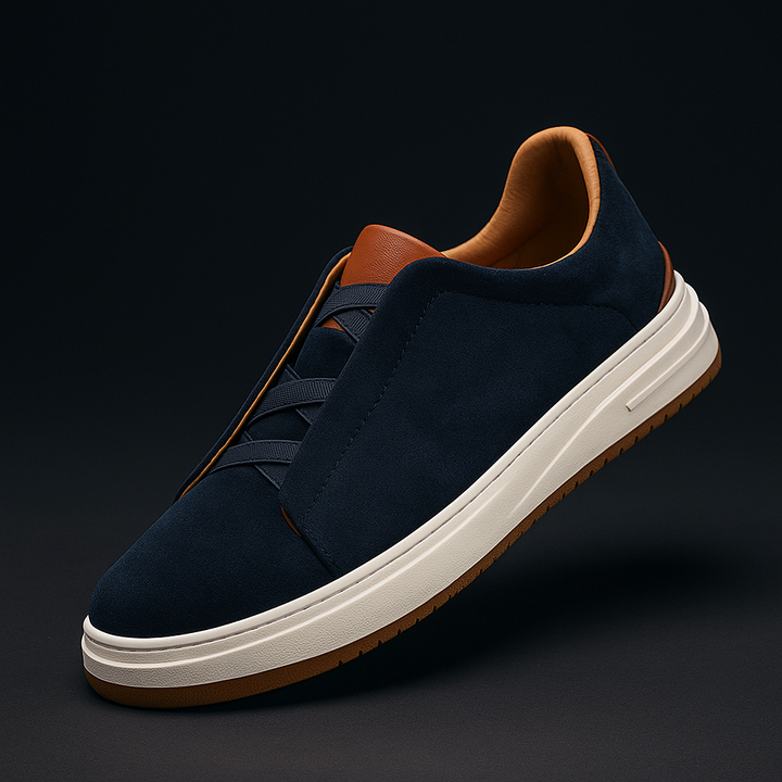 Men's Suede Slip-On Sneakers – Cushioned Everyday Trainers