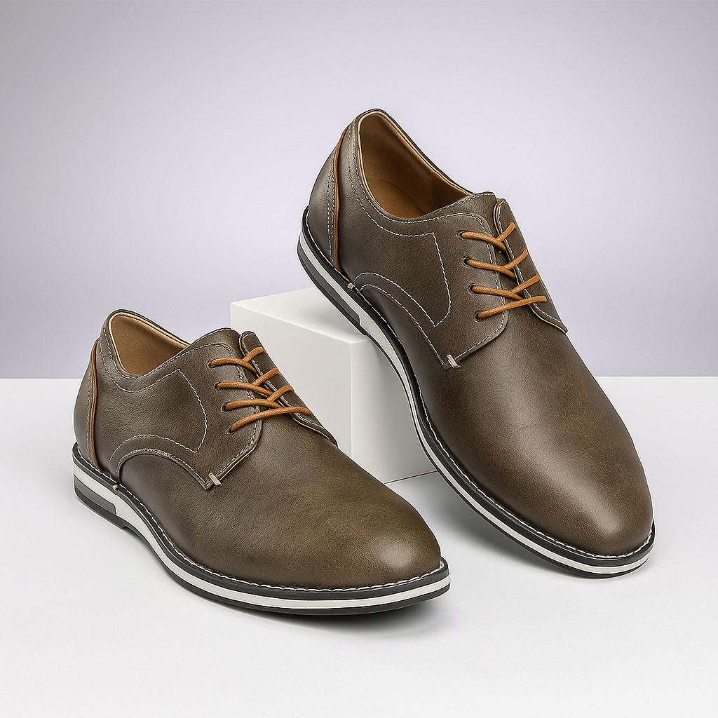 Men's Leather Derby Shoes – Smart Casual Everyday Footwear