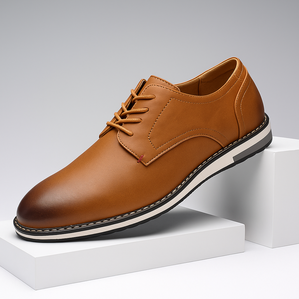 Men's Leather Derby Shoes – Smart Casual Everyday Footwear
