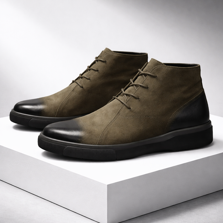 Men's Leather Chukka Boots – Smart Casual Ankle Desert Boots