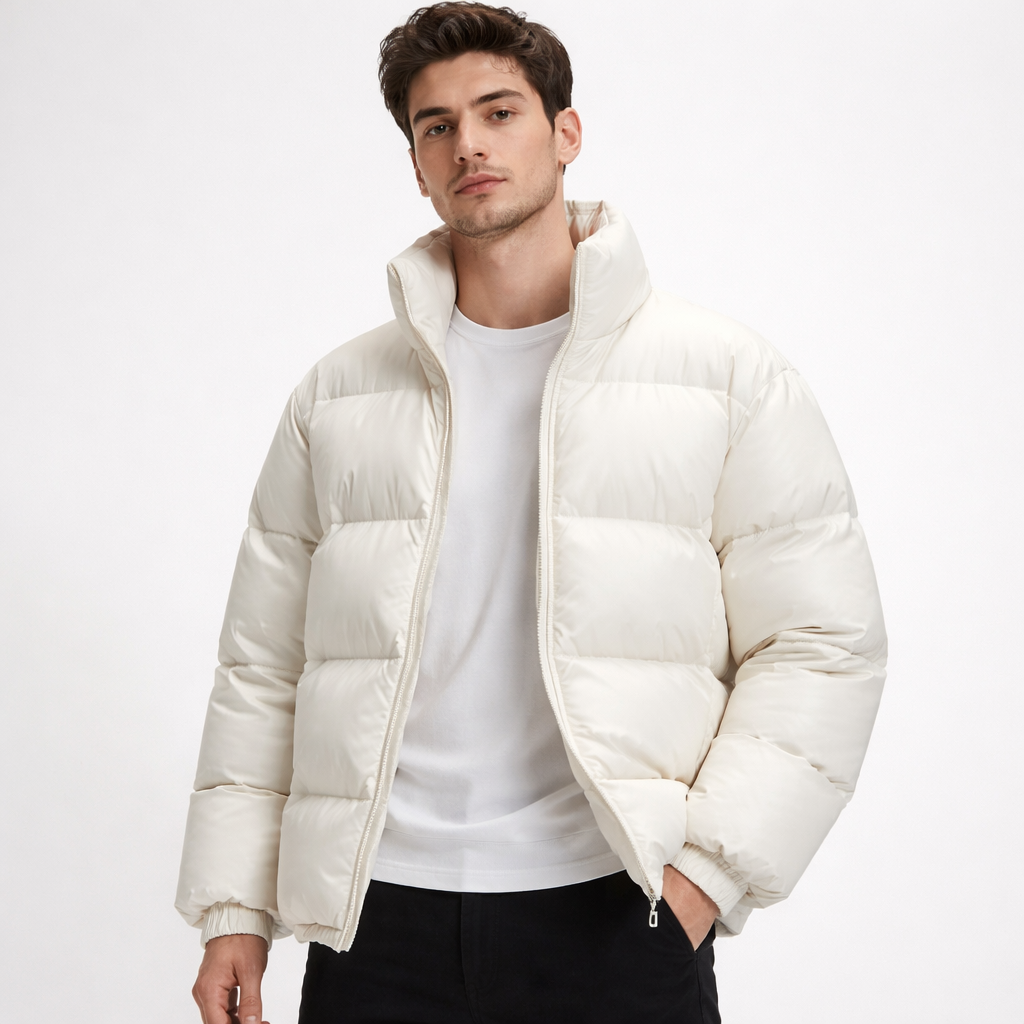 Men's Insulated Puffer Jacket – Lightweight Warm Winter Coat