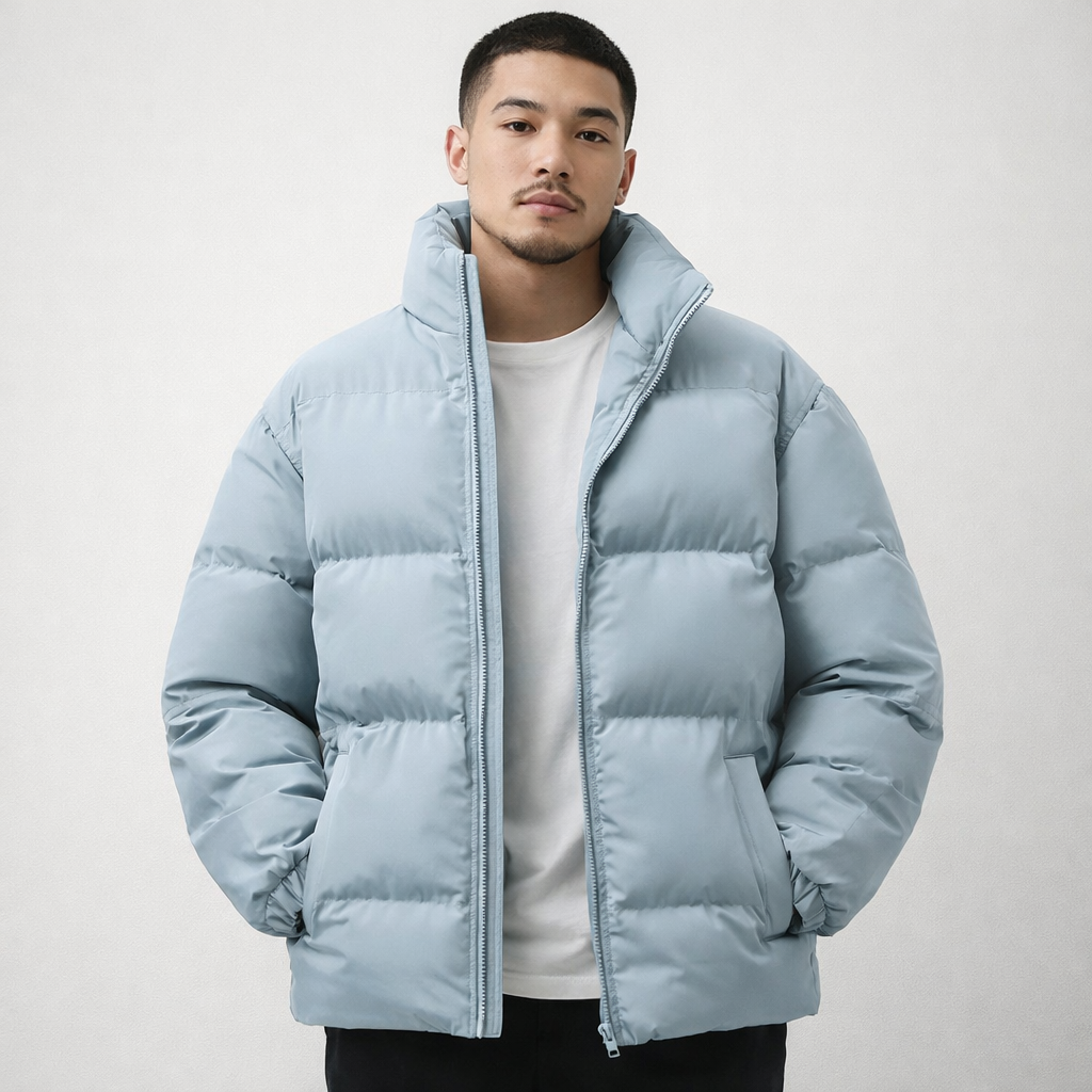Men's Insulated Puffer Jacket – Lightweight Warm Winter Coat