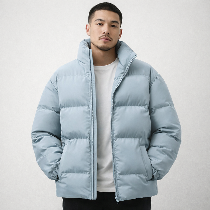 Men's Insulated Puffer Jacket – Lightweight Warm Winter Coat