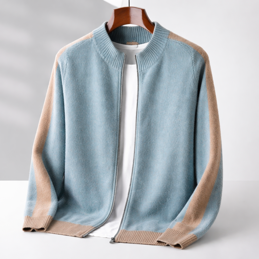 Men's Merino Wool Half-Zip Jumper – Lightweight Knit Sweater
