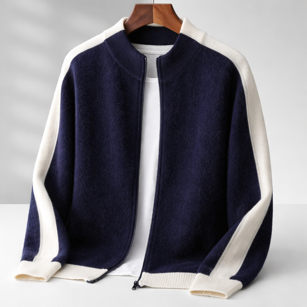 Men's Merino Wool Half-Zip Jumper – Lightweight Knit Sweater