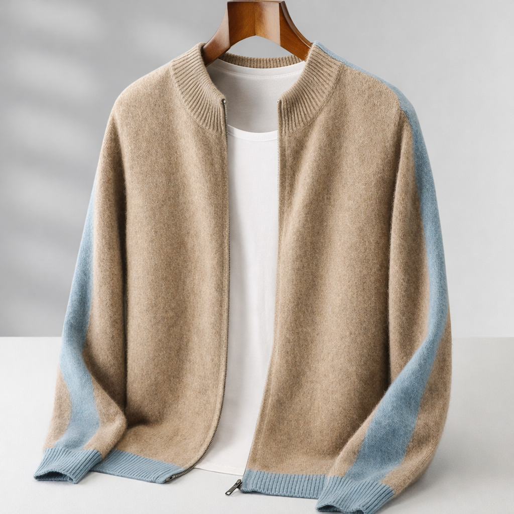 Men's Merino Wool Half-Zip Jumper – Lightweight Knit Sweater