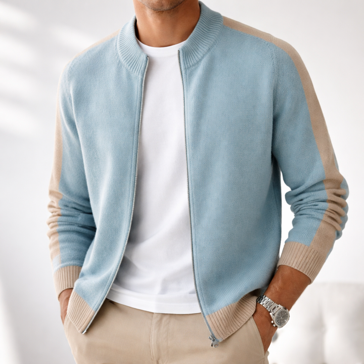 Men's Merino Wool Half-Zip Jumper – Lightweight Knit Sweater