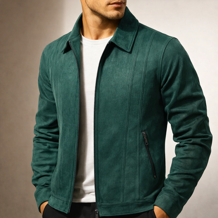 Men's Marseille Suede Jacket – Vintage-Finish Casual Layering
