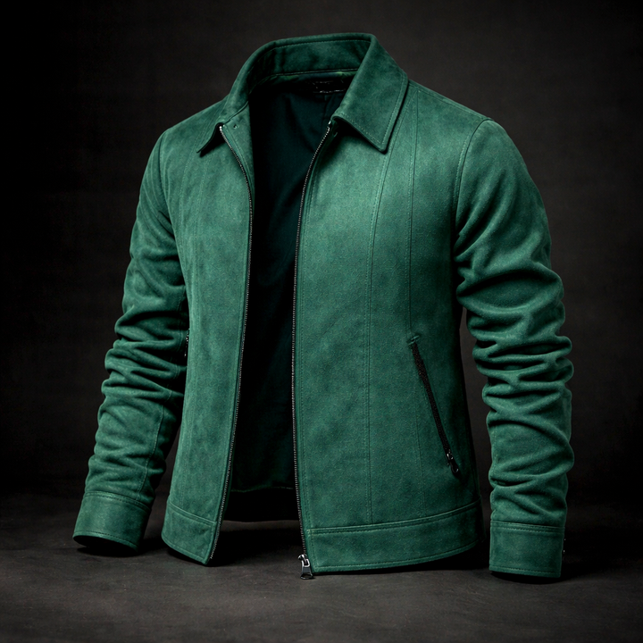 Men's Marseille Suede Jacket – Vintage-Finish Casual Layering