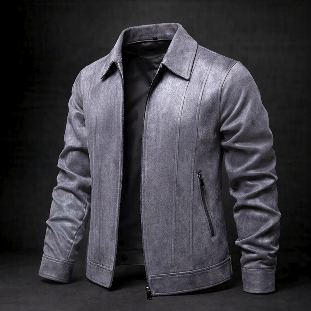 Men's Marseille Suede Jacket – Vintage-Finish Casual Layering