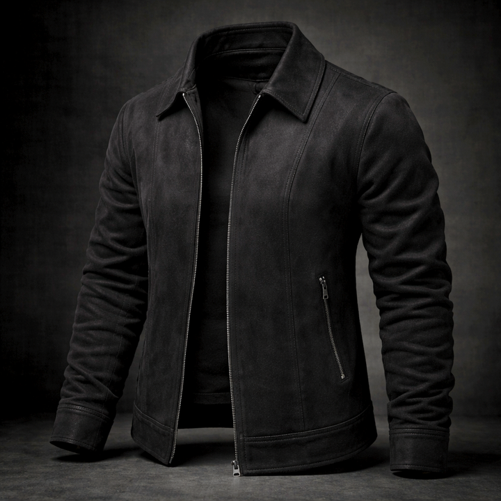 Men's Marseille Suede Jacket – Vintage-Finish Casual Layering