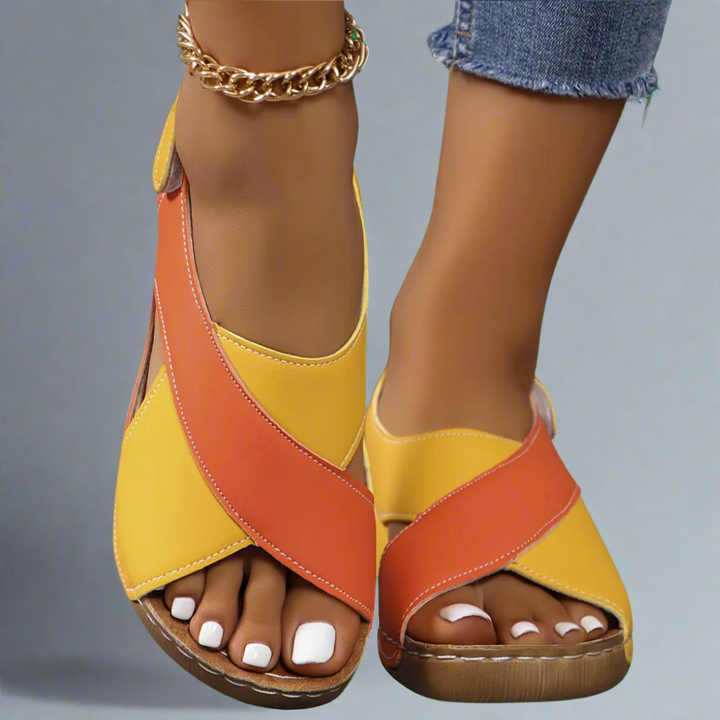 Women's Colorblock Slingback Sandals - Everyday Stylish Comfort
