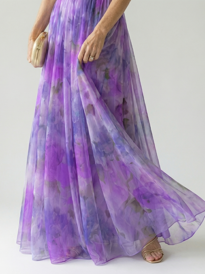 Women's Soft Wrap Maxi Dress – Flowing Silhouette for Warm Days