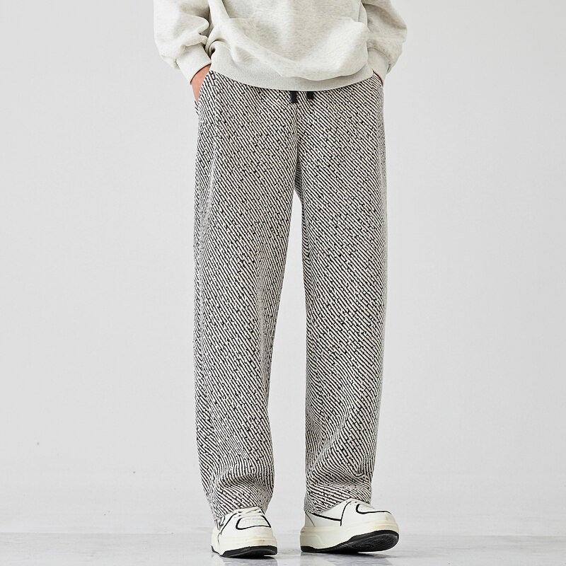 Men's Static Weave Joggers – Relaxed Straight-Leg Comfort