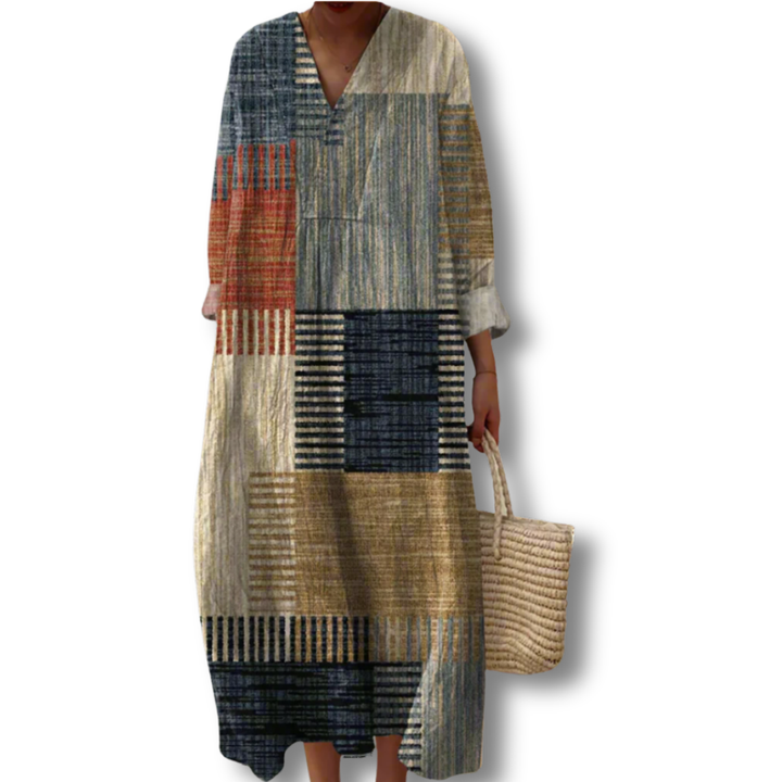 Women's Geometric Summer Dress - Effortless Warm Weather Style
