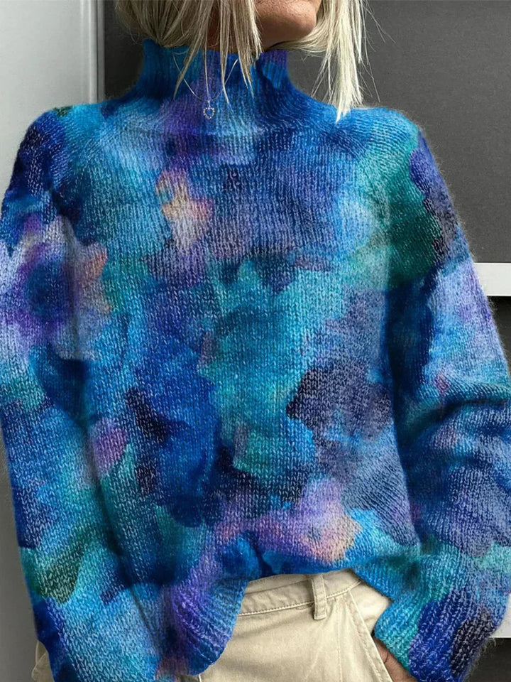Women's Woodland Whisper Turtleneck Sweater - Cozy & Whimsical