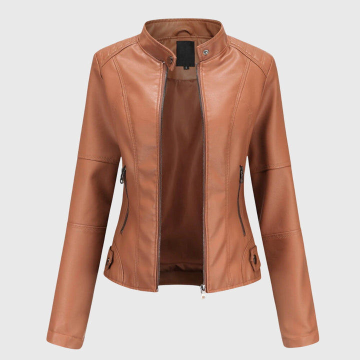 Women's Leather Jacket - Elegant and Versatile for Everyday
