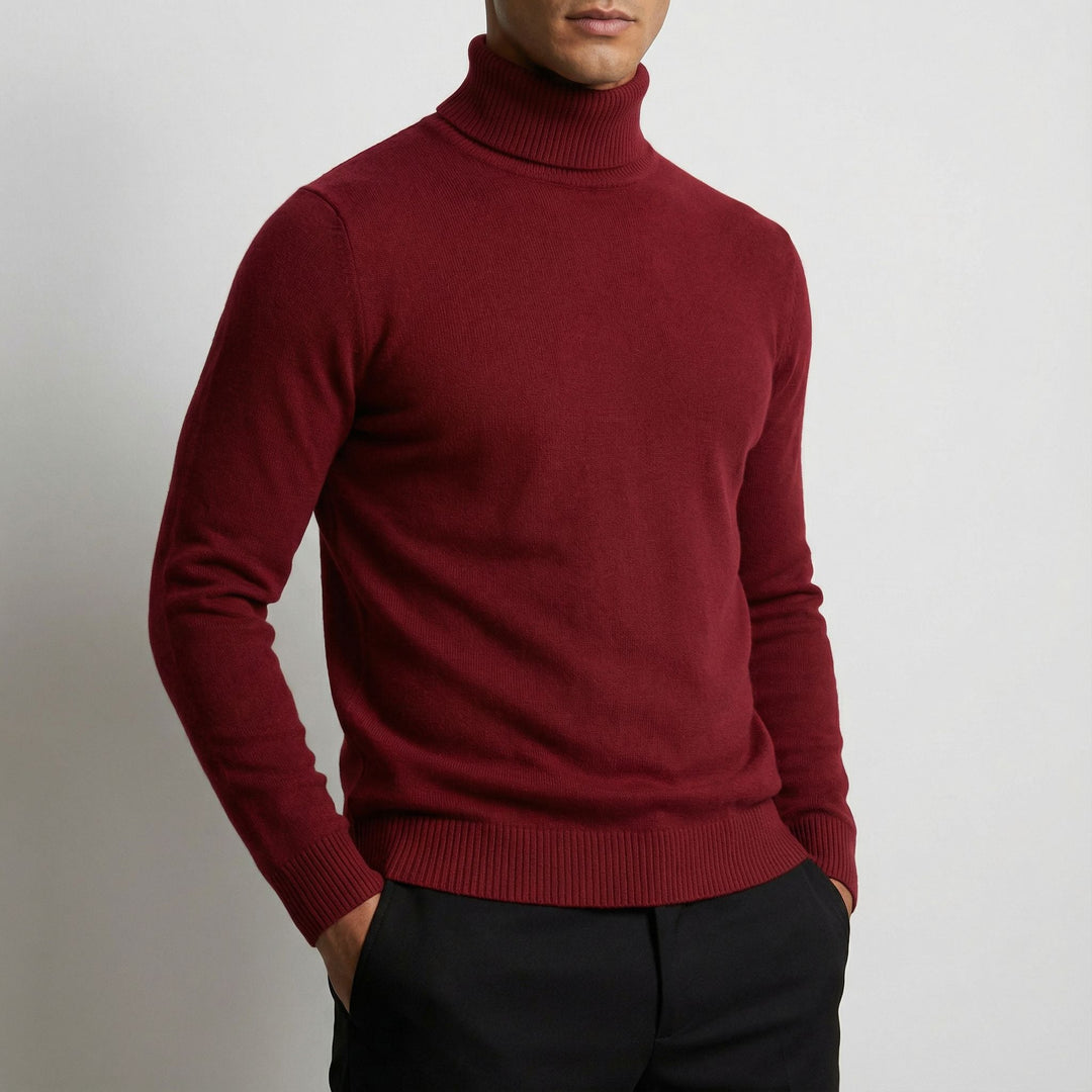 Men's Merino Wool Turtleneck Jumper – Warm Winter Knit