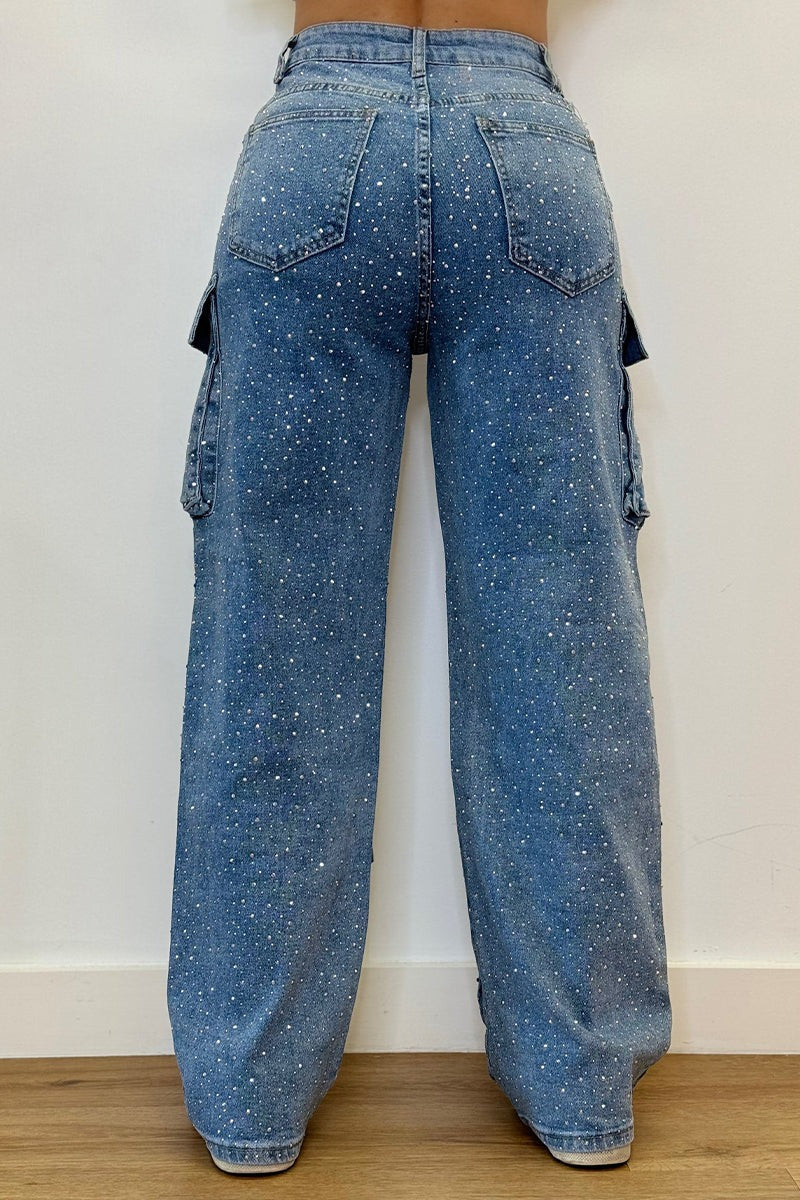 Women's High-Waisted Wide-Leg Jeans - Effortless Streetwear Style