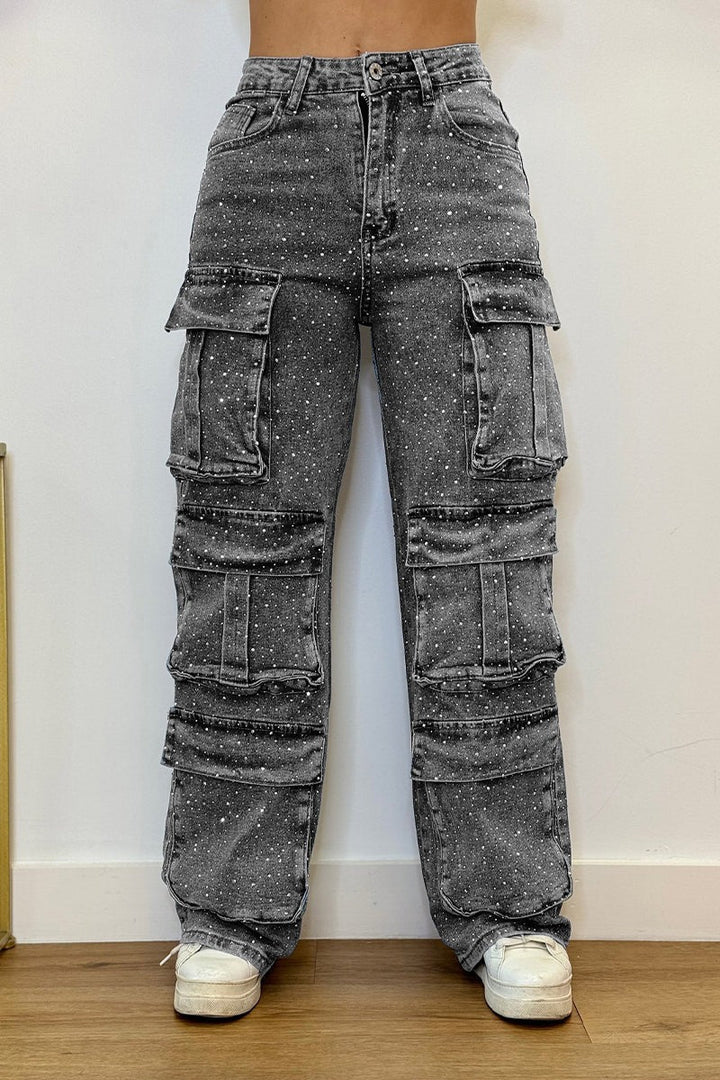 Women's High-Waisted Wide-Leg Jeans - Effortless Streetwear Style