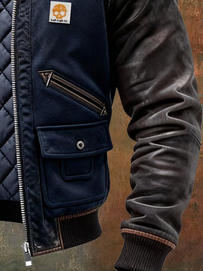 Men's Quilted Casual Jacket - Lightweight Insulation for Cool Days