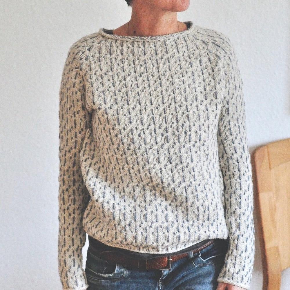 Women's Relaxed Textured Knit Sweater - Cozy and Everyday