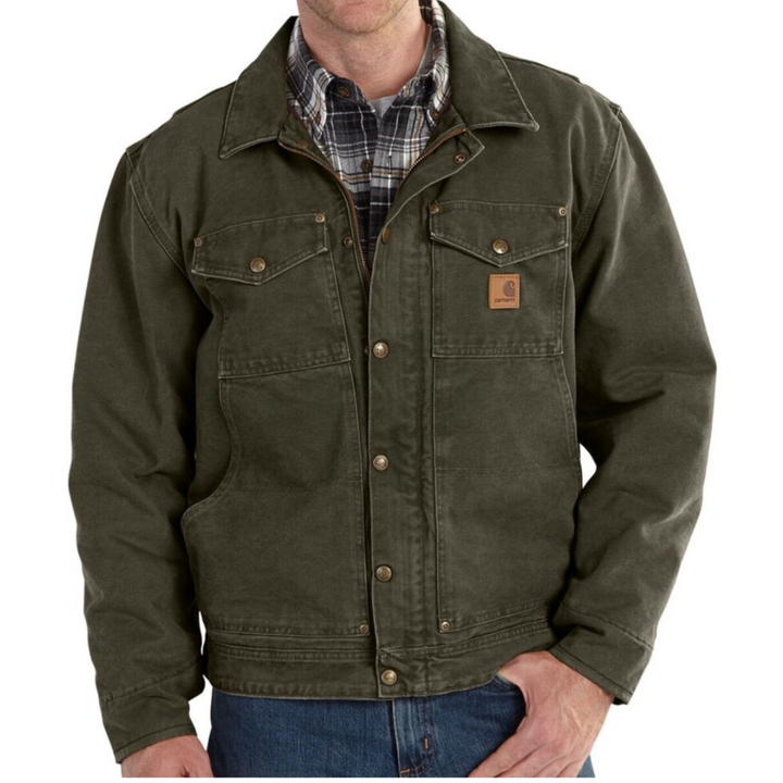 Men's Berwick Jacket in Cotton Duck - Rugged & Comfortable