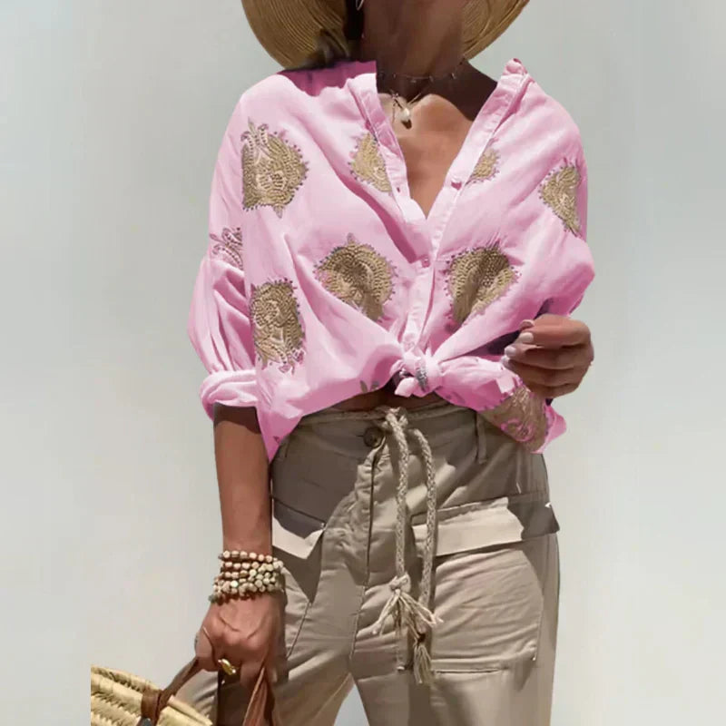 Women's Light and Chic Blouse - Effortless Everyday Elegance