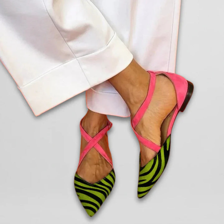 Women's Fern Ballet Flats with Straps - Timeless Elegance & Comfort