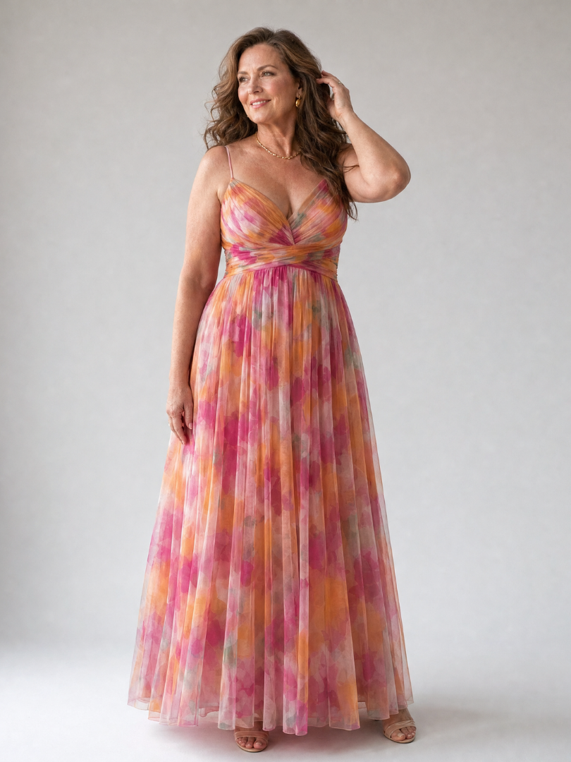 Women's Soft Wrap Maxi Dress – Flowing Silhouette for Warm Days