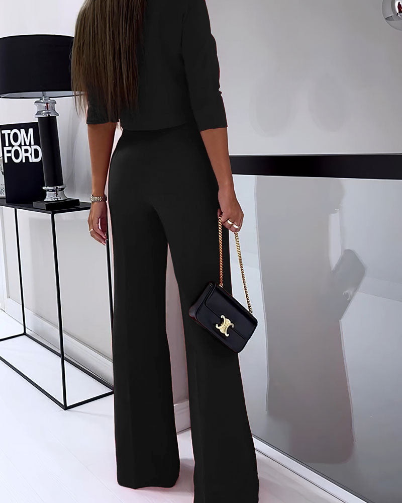 Women's Modern Elegance Two-Piece Set - Polished & Versatile