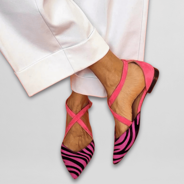 Women's Strappy Ballet Flats - Effortless Elegance