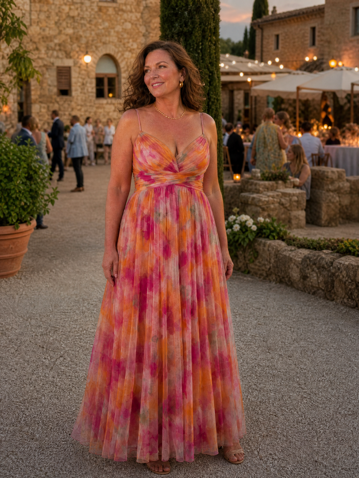 Women's Soft Wrap Maxi Dress – Flowing Silhouette for Warm Days