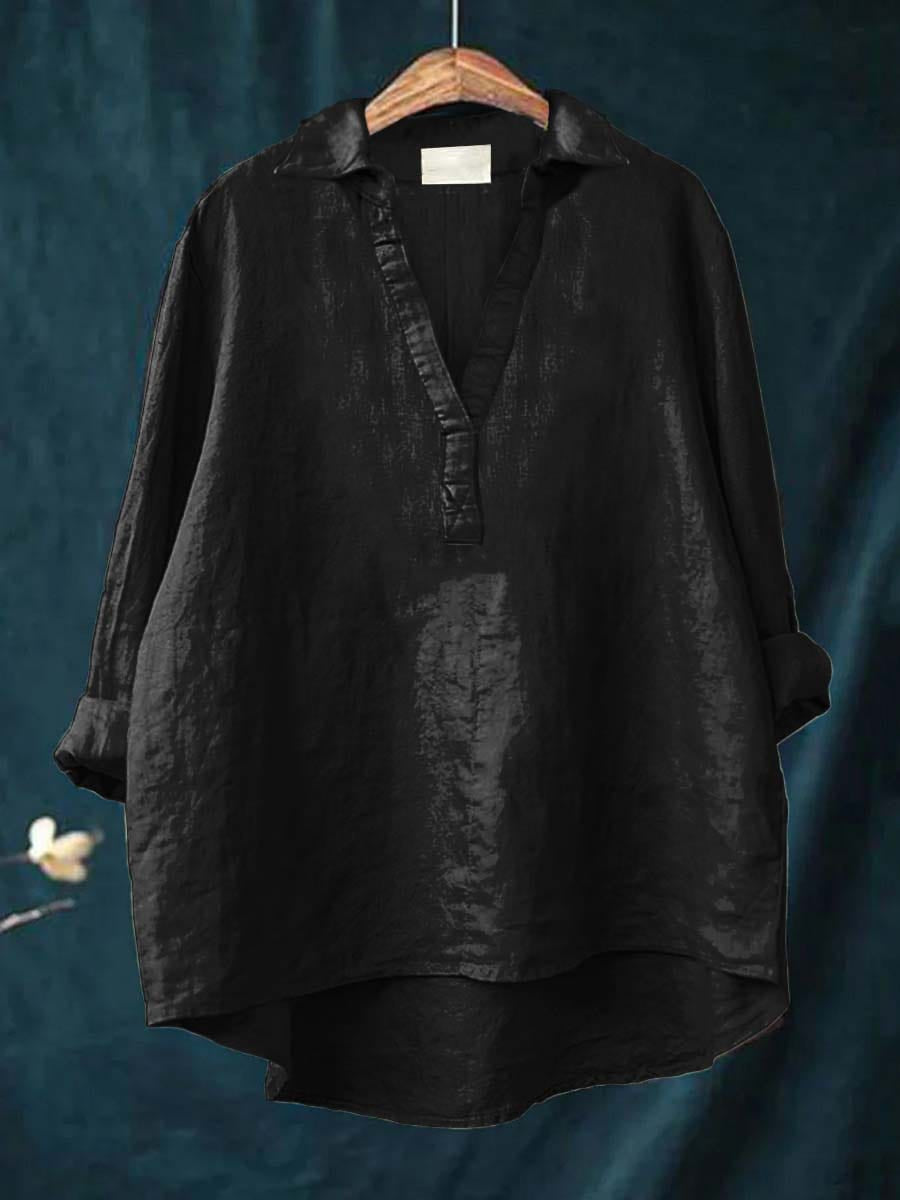 Women's Linen Elegant Summer Blouse - Lightweight & Breathable