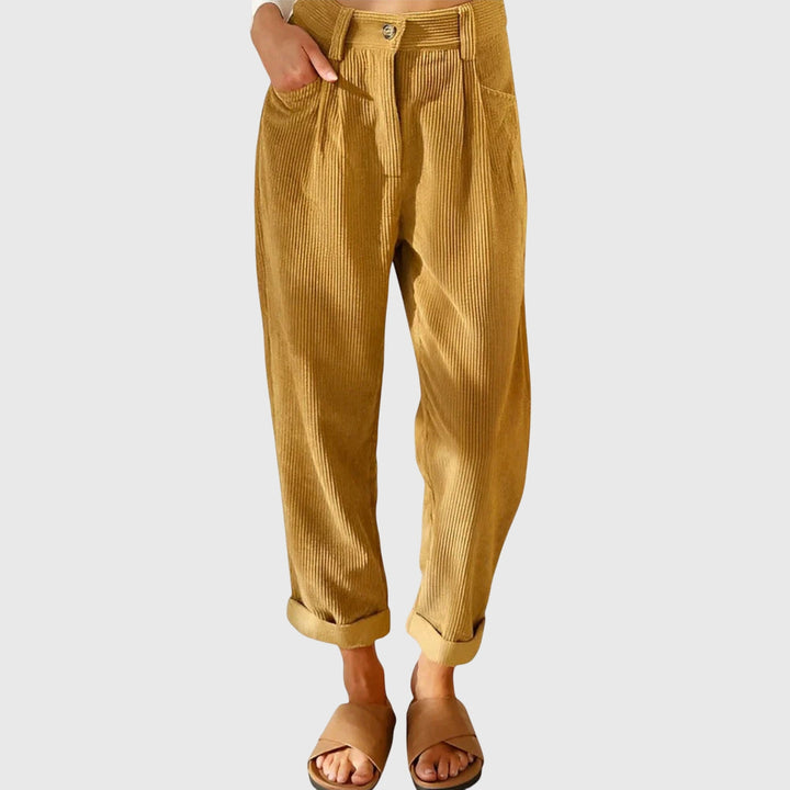 Women's Cord Modern Pants - Everyday Versatile Style