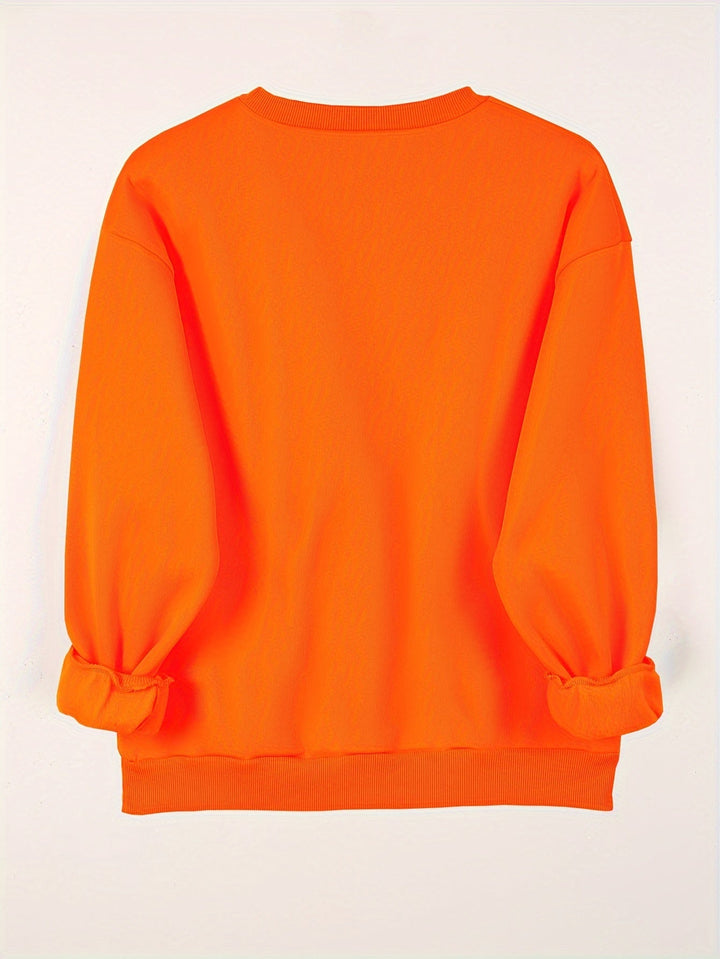 Women's Double Heart Graphic Sweatshirt - Casual & Playful