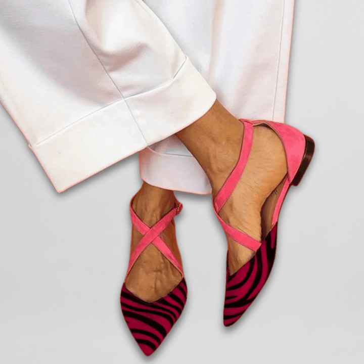 Women's Strappy Ballet Flats - Effortless Elegance