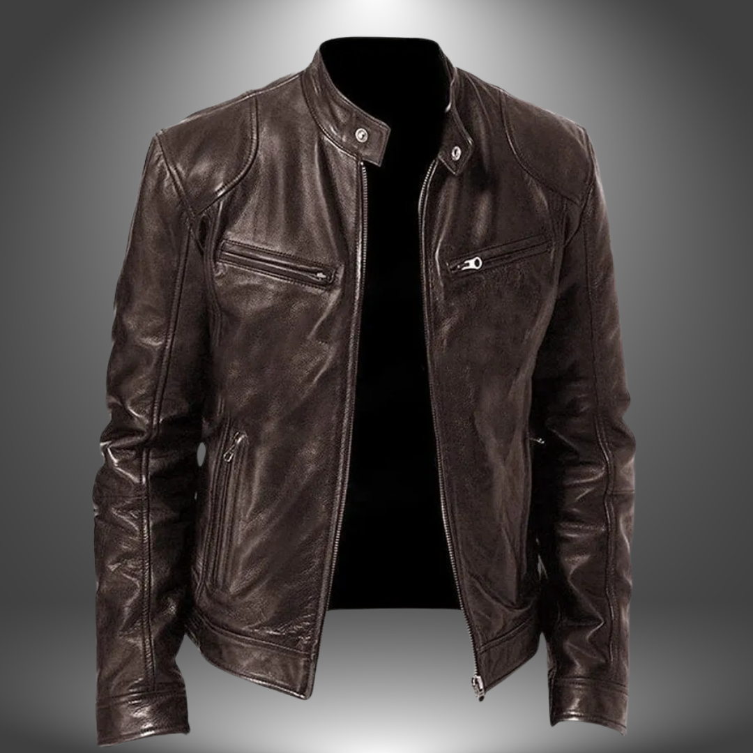 Men's Artisan Biker Leather Jacket - Everyday Style