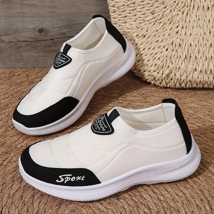 Women's Breathable Slip-On Walking Sneakers - All-Day Comfort