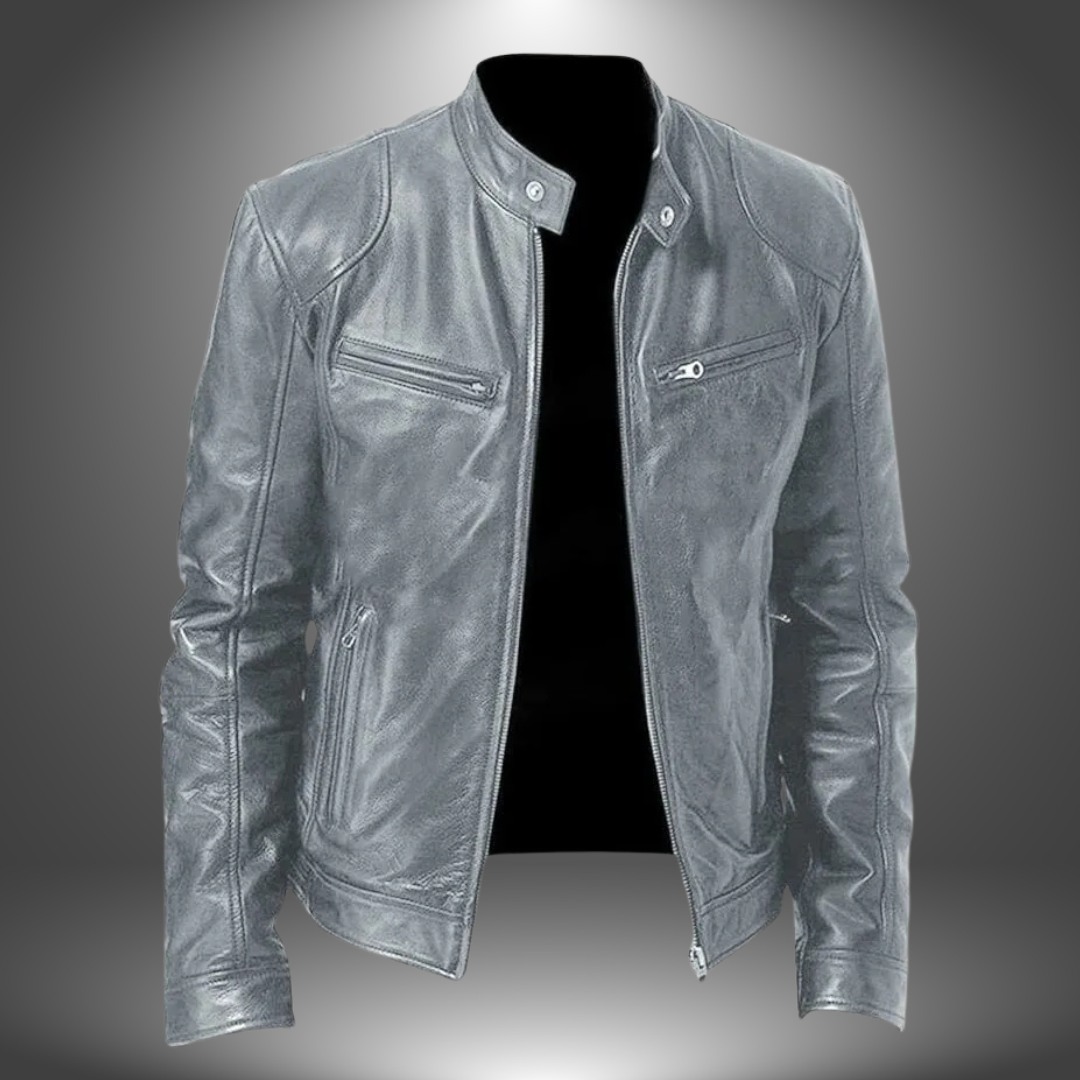 Men's Artisan Biker Leather Jacket - Everyday Style