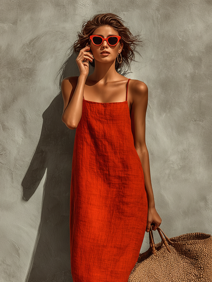 Women's Elegant Dress - Effortless Vacation & Resort Style