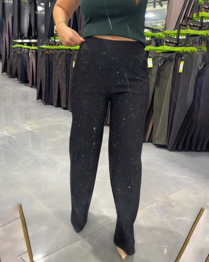 Women's Chic Wide Leg Pants - Effortlessly Trendy Casual Style