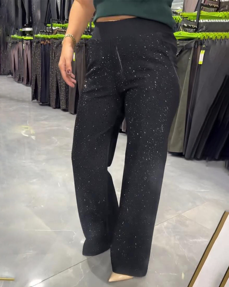 Women's Chic Wide Leg Pants - Effortlessly Trendy Casual Style
