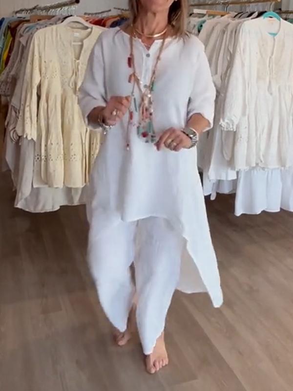 Women's Relaxed Casual Two-Piece Set - Everyday Comfort