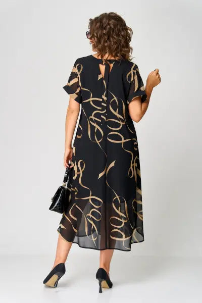 Women's Elegant Midi Dress - Comfort & Versatility for Any Occasion