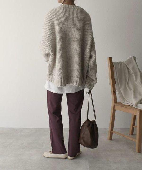 Women's Cozy Oversized Knit Sweater - Effortless Everyday Warmth
