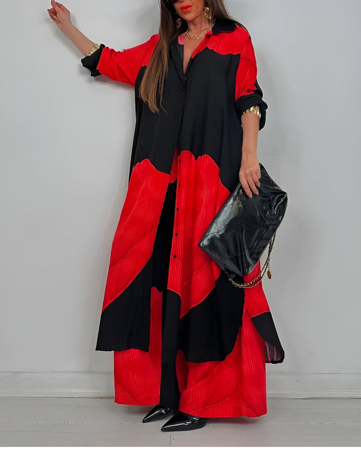 Women's Moriel Printed Two-Piece Set - Effortless Elegance